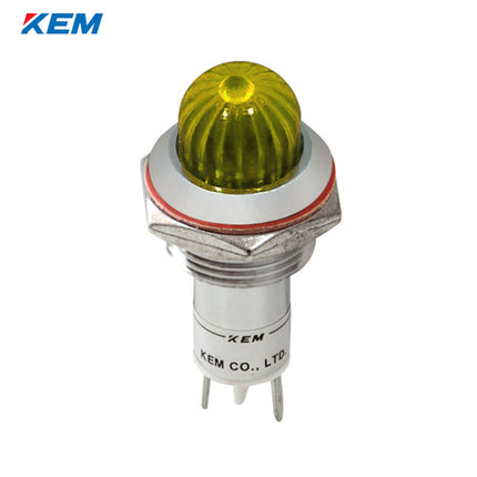 KEM KEM LED Indicator Light, Ø16mm, High-Brightness, DC12V, Yellow KLCRAU-16D12Y