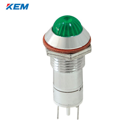 KEM KEM LED Indicator Light, Ø12mm, High-Brightness, AC110V, Green KLHRANU-12A110G