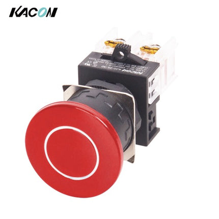 KACON Push Button Switch, Non-Illuminated, Ø25mm, Mushroom Head, Red, 1b K25-21R-N40
