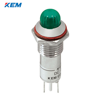 KEM KEM LED Indicator Light, Ø10mm, High-Brightness, DC12V, Green KLCRAU-10D12G