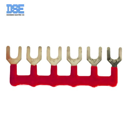 DONGSEO Short Bar, 6P, 11.5 mm, Red (RD), 35A (Pack of 50) DSSB-11.5