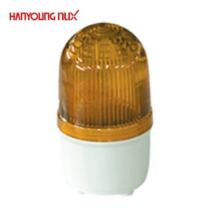 HANYOUNG Warning Light, Ø70, Steady Only, Yellow, DC24V SLB060-PAC51Y