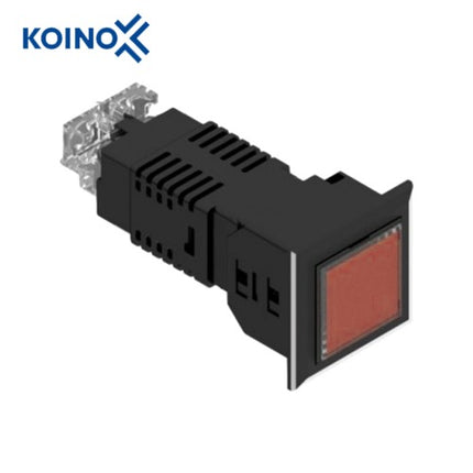 KOINO LED Cluster Indicator Light, Square, Red, 1x1, 1 Cell KH-5030L-DC110PCK