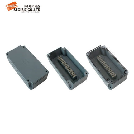 SEGIBIZ Terminal Box, Plastic Pin Box, Gray SG-TB-15P15G