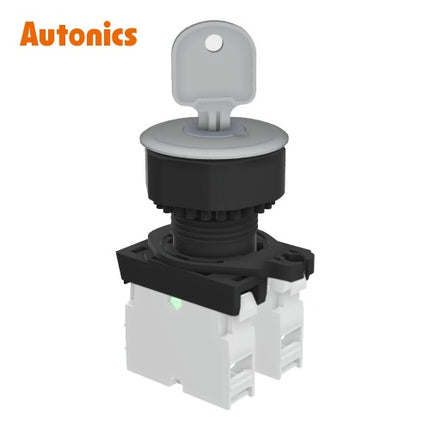AUTONICS Key Selector Switch, Ø30, 3-Position, Non-Return B2 S3KF-4BS2BM