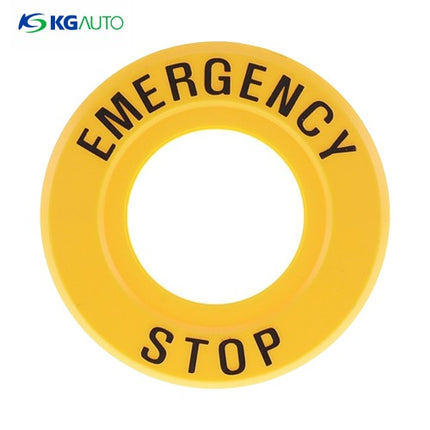 KG AUTO Emergency Stop Switch Guide, for Ø30, Black Engraving KG-EN30