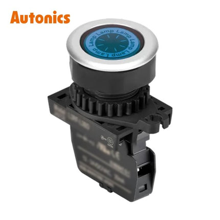 AUTONICS Pilot Lamp, LED, Round, Flush Mount, Ø30, Blue, AC L3RF-L3BL
