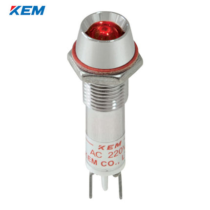 KEM KEM LED Indicator Light, Ø8mm, High-Brightness, DC24V, Red KLRAU-08D24-R