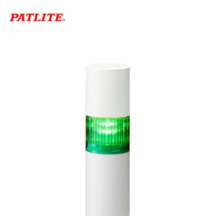 PATLITE Signal Tower Light, LED, Buzzer, Ø50mm, 1-Tier, Green, DC12V LR5-101WJBW-G