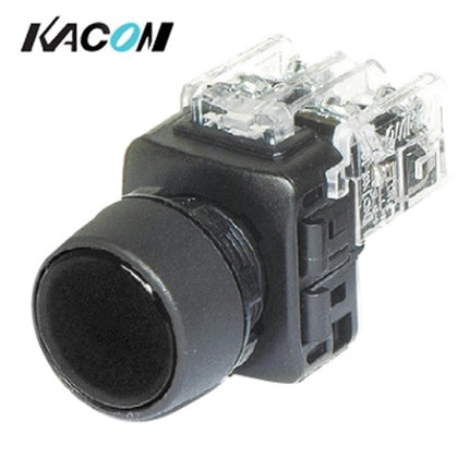 KG AUTO Push Button Switch, Non-Illuminated, Ø22mm, Black, Momentary, KGF-NM1B 1a1b