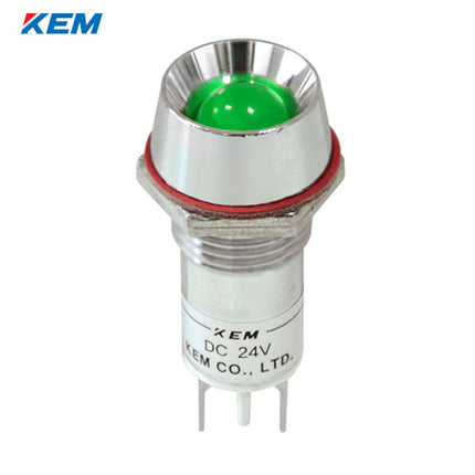 KEM KEM LED Indicator Light, Ø12mm, Standard-Brightness, AC110V, Green (Pack of 50) KL-12A110G