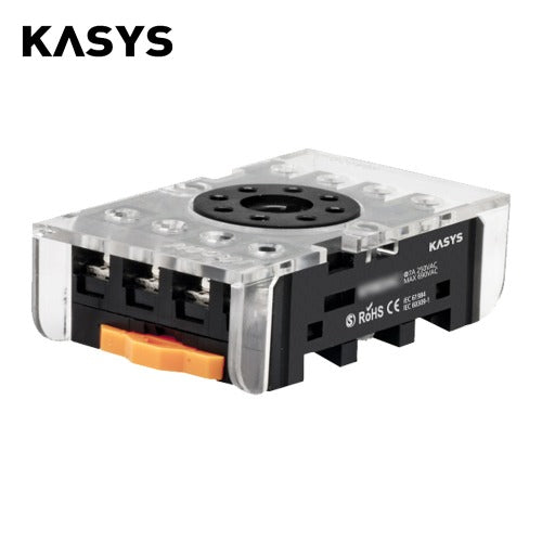 KACON Socket with Safety Protective Cover for K707-2PL (Pack of 10) K2CF08-P