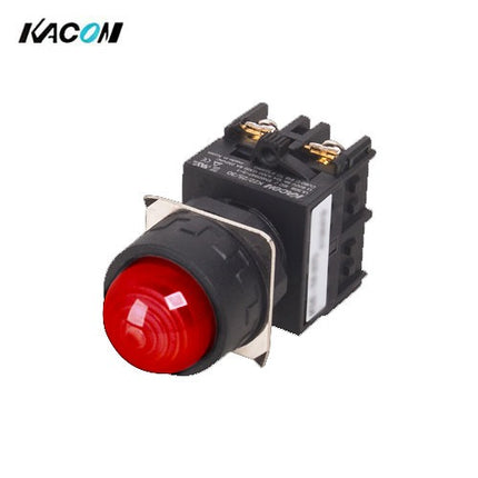 KACON Pilot Lamp, Ø25, Round, Red, AC220V K25-14R