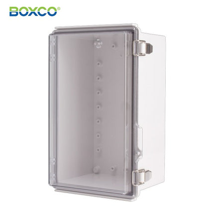 BOXCO Terminal Box, Plastic Enclosure, Hinge Type, ABS, Transparent Cover BC-ATP-162613