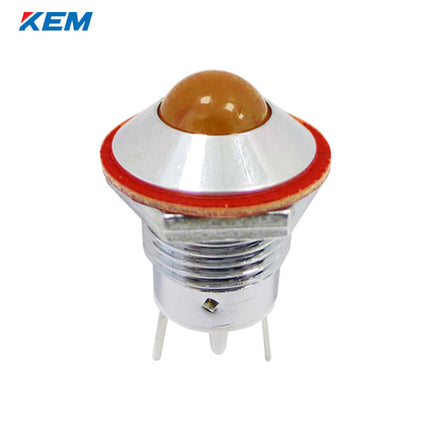 KEM KEM LED Indicator Light, Ø12mm, Standard-Brightness, DC3V, Yellow KLH-12D03Y