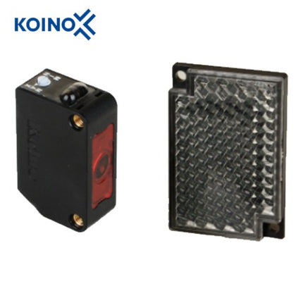 KOINO Photoelectric Sensor, Compact, Built-in Amplifier, Long-Distance, Retroreflective, KPS-ZRP