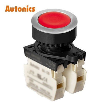 AUTONICS Push Button Switch, Non-Illuminated, Ø30mm, Red, 2b S3PF-P1R2B