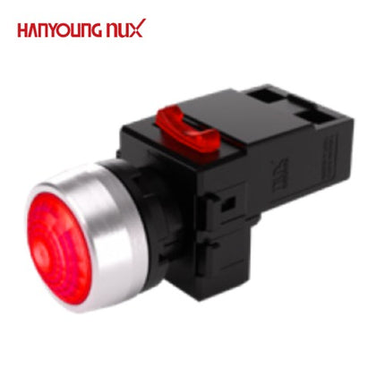 HANYOUNG Pilot Lamp, Ø22, Red, 100-240V AC MRP-RA0R