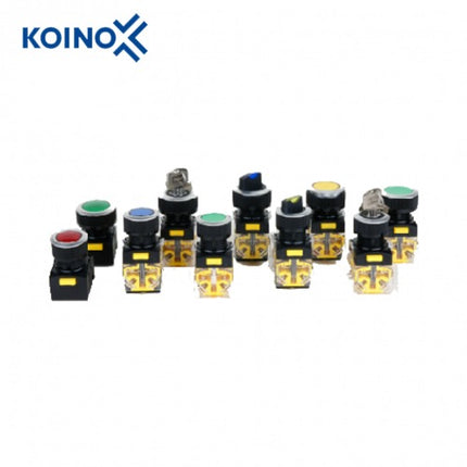 KOINO Push Button Switch, Illuminated, Ø25mm NF25-BM3C-11