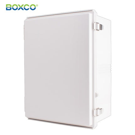 BOXCO Terminal Box, Plastic Enclosure, Hinge Type, ABS, Gray Cover BC-AGP-354520