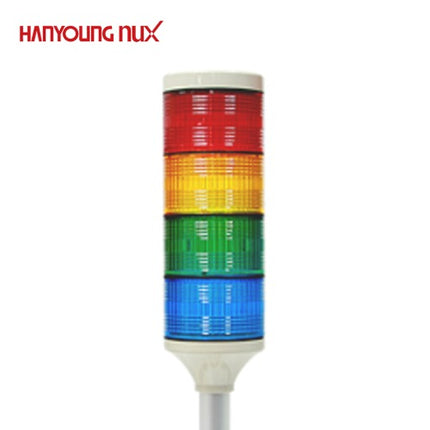 HANYOUNG Signal Tower Light, Steady Only, 4-Tier STS080-C514M
