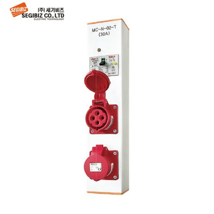 SEGIBIZ Profile Power Socket Box, Aluminum, Circuit Breaker Type, 30A SG-MC-N-02-T