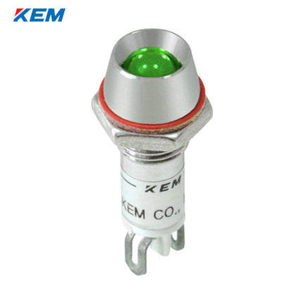KEM KEM LED Indicator Light, Ø8, Standard-Brightness, AC220V, Green (Pack of 100) KL-08A220G