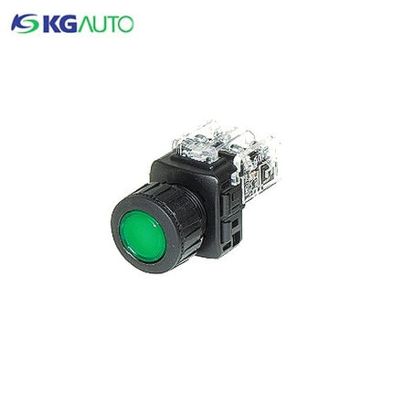 KG AUTO Push Button Switch, Non-Illuminated, Ø25mm, Green, Momentary, KGF-CM1G 1a1b