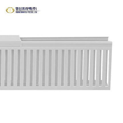 YOUNSHIN PLATEC Wiring Duct, Dense Slot Type, 25x60, White (Pack of 2) DP-26