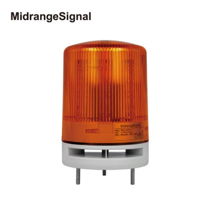 PATLITE Signal Patlite Warning Light with Buzzer, Ø100, Yellow, AC100-240V MB10-M2BJ-Y