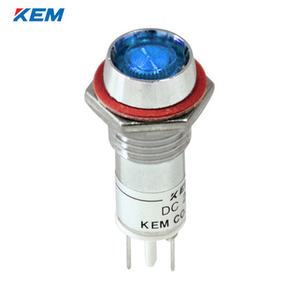 KEM KEM LED Indicator Light, Ø10mm, High-Brightness, DC24V, Blue KLDU-10D24B