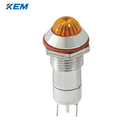 KEM KEM LED Indicator Light, Ø12mm, High-Brightness, DC24V, Yellow KLHRANU-12D24Y