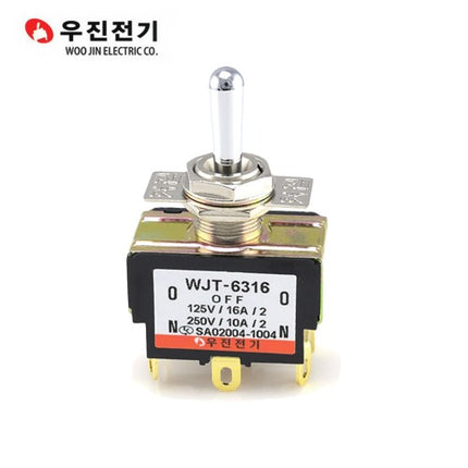 WOOJIN Toggle Switch, Maintained (Pack of 10) WJT-6316S