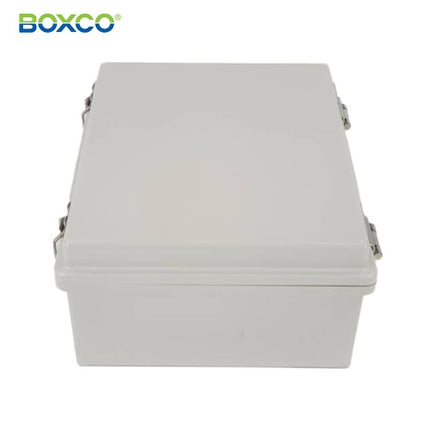 BOXCO Terminal Box, Plastic Enclosure, Hinge Type, ABS, Gray Cover BC-AGH-203015