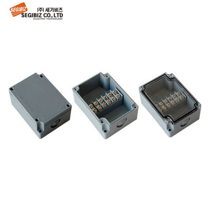 SEGIBIZ Plastic Terminal Box, Gray (Pack of 10) SG-TB-6P15G