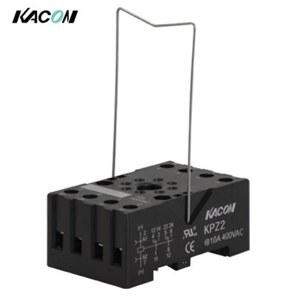 KACON European-Type Socket, Relay Socket for HR707N-2P (Pack of 10) KPZ2