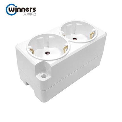 WINNERS Power Strip (Multi-Tap Cord), Surface-Mount 2-Outlet Receptacle, Pin Type (Pack of 120) WSC1-B10200