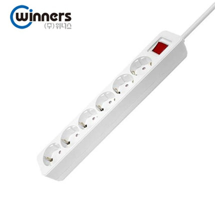 WINNERS Power Strip (Multi-Tap Cord), 6-Outlet, 5 m MTP1-25660