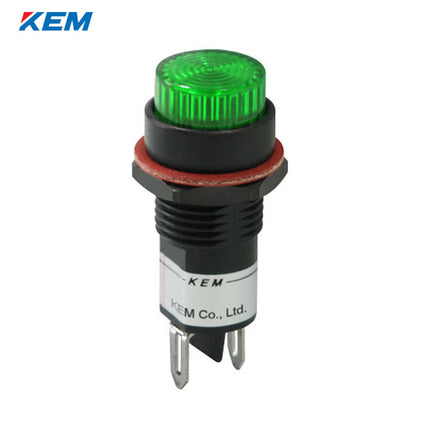 KEM KEM LED Indicator Light, Ø12mm, Plastic, High-Brightness, AC110V, Green KLPU-12A110G