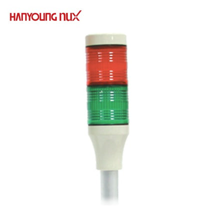 HANYOUNG Signal Tower Light, Steady Only, 2-Tier STS040-C512M