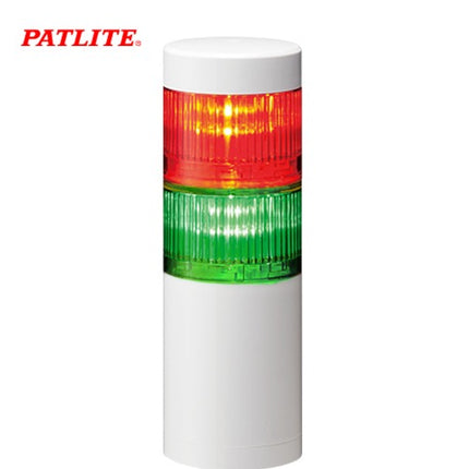 PATLITE Signal Tower Light, LED, 2-Tier, DC24V LR6-202PJNW-RG