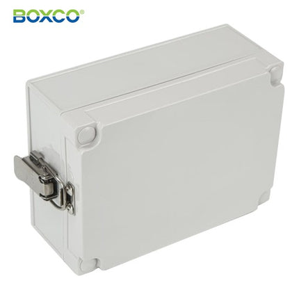 BOXCO Terminal Box, Plastic Enclosure, Hinge Type, ABS, Gray Cover BC-AGH-171207