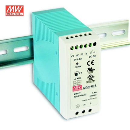 MINWELL Switching Power Supply (SMPS), DIN Rail Mount MDR-40-12
