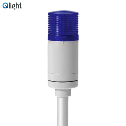 QLIGHT Signal Tower Light, Steady Type, 50mm, 1-Tier, AC110-220V, Blue QTGA50L-1-110/220-B
