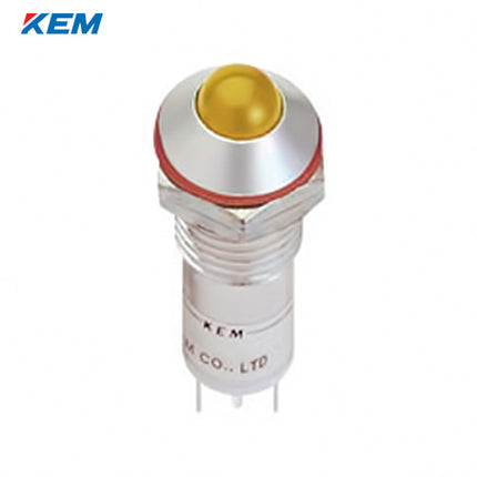 KEM KEM LED Indicator Light, Ø12mm, Standard-Brightness, AC110V, Yellow KLH-12A110Y