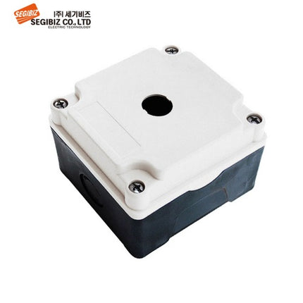 SEGIBIZ Push Button Box, Plastic, 1-Hole, Ø22, 70 mm, White SG-PB-220170W