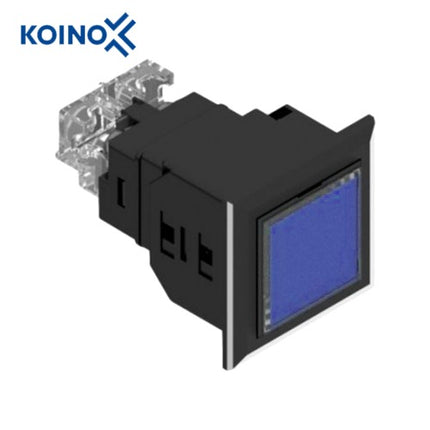 KOINO LED Cluster Indicator Light, Square, Blue, 1x1, 1 Cell KH-5020L-12