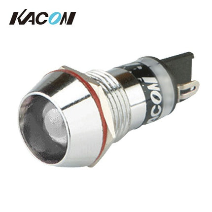 KACON Pilot Lamp Indicator, Ø14, AC220V, White (Pack of 50) KL1422W