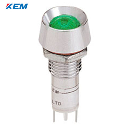 KEM KEM LED Indicator Light, Ø10mm, High-Brightness, AC110V, Green KLBRAU-10A110G