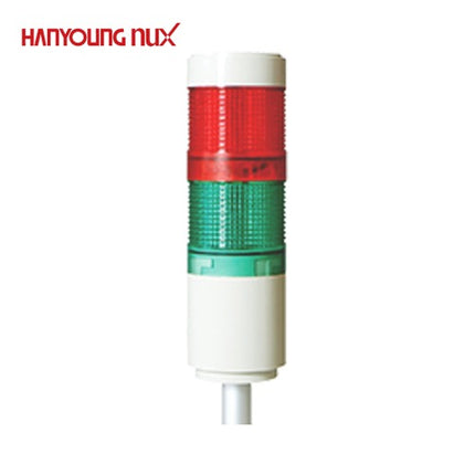 HANYOUNG Signal Tower Light, Steady/Flashing/Buzzer, 2-Tier STE060-FD512M